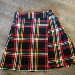 PLAID MINI SKIRT